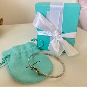 vintage tiffany bangle bracelet sterling silver